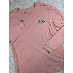 Fayettechill‎ Long Sleeve Shirt Large Mauve Mens Graphic Mountain Nature Tee